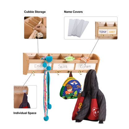 Wall Pegs with Pockets 6