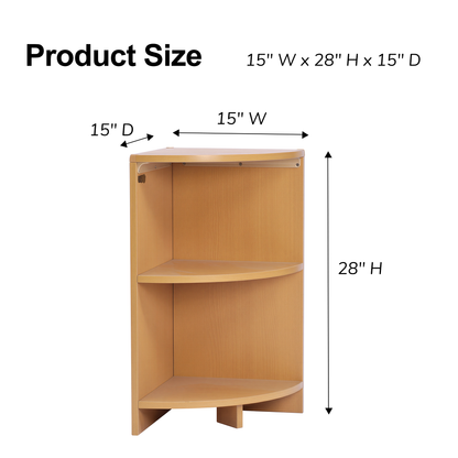 Corner Shelf 28" w/ One Shelf