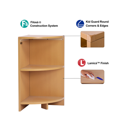 Corner Shelf 28" w/ One Shelf