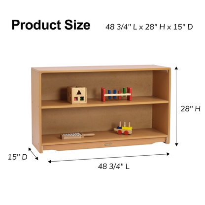 Closed Back Shelf 4' x 28" w/ One Shelf