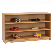 Closed Back Shelf 4' x 28" w/ Two Shelves
