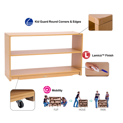 Open Back Shelf 4' x 28" w/ One Shelf