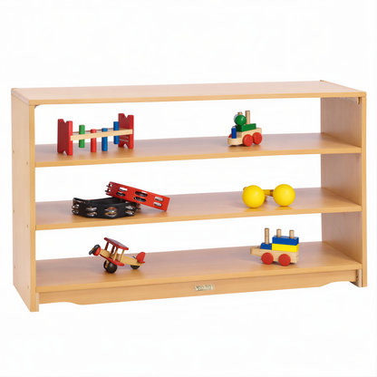 Open Back Shelf 4' x 28" w/ Two Shelves