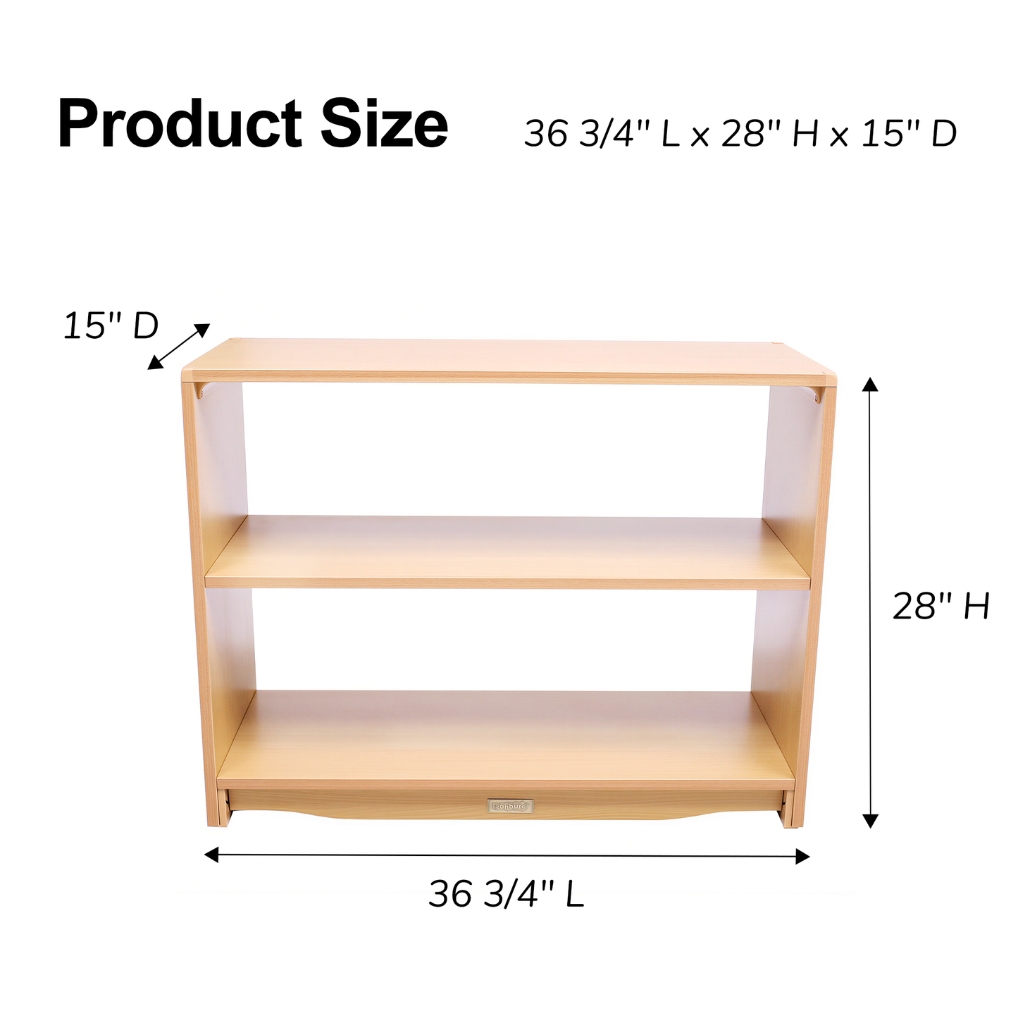 Open Back Shelf 3' x 28" w/ One Shelf
