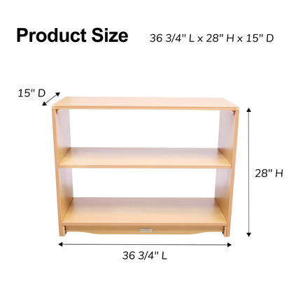 Open Back Shelf 3' x 28" w/ One Shelf