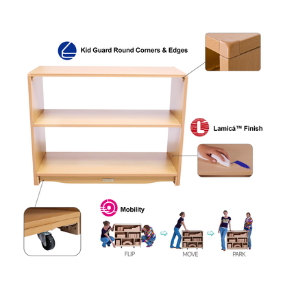 Open Back Shelf 3' x 28" w/ One Shelf