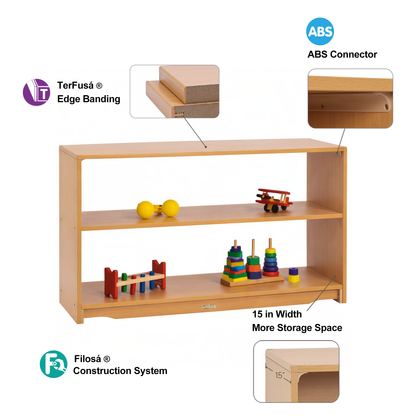 Open Back Shelf 45" x 28" w/ One Shelf