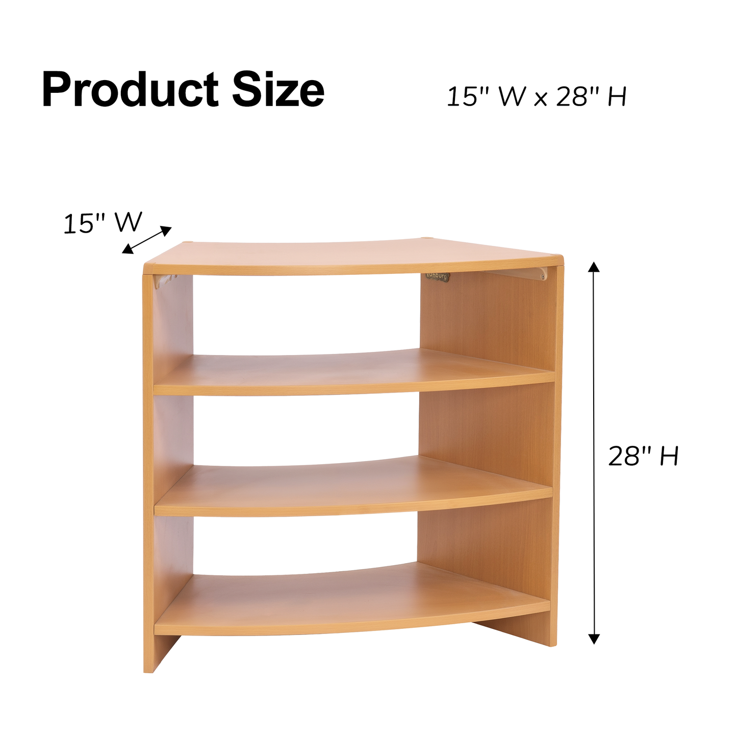 Sweep Shelf 28" w/ Two Shelves
