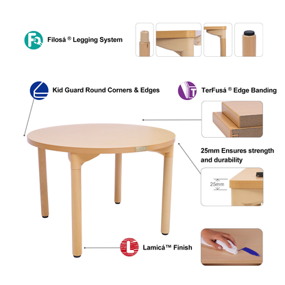 30" Round Table - 18" Height