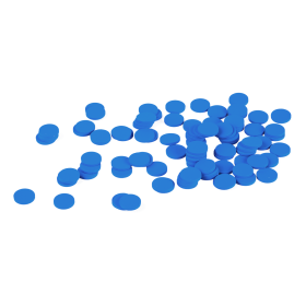 Blue Wooden Counters (100 Pcs)