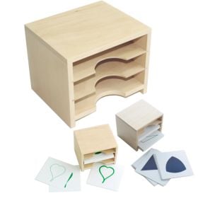 Cabinet for Geometric Form Cards & Leaf Cards (3 Shelves)