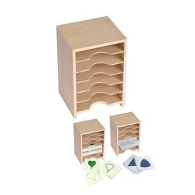 Cabinet for Geometric Form Cards & Leaf Cards (6 Shelves)