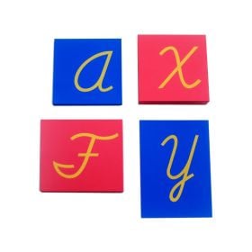 Capital Case Sandpaper Letters - Cursive