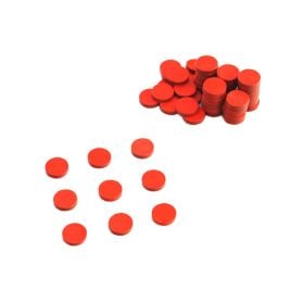 Red Wooden Counters (100 Pcs)