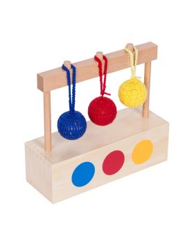 Imbucare Box with 3 Colored Knitted Balls