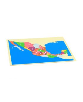 Puzzle Map of Mexico