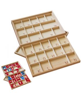 Medium Movable Alphabet Box (Upper Case Letters) / Box Only