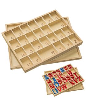 Small Movable Alphabet Box (Upper Case Letters) / Box Only