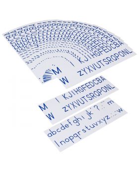 Printed Alphabet (Blue)