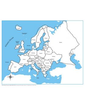 Europe Control Map - Labeled