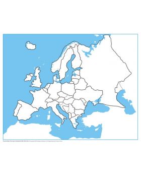 Europe Control Map - Unlabeled