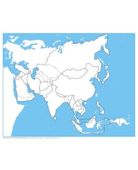 Asia Control Map - Unlabeled