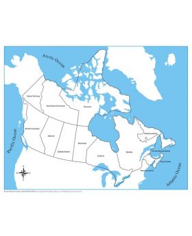 Canada Control Map - Labeled