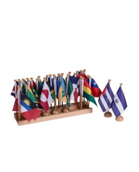 North & South America Flag Stands