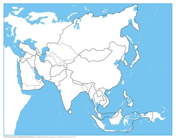 Asia Control Map Unlabeled